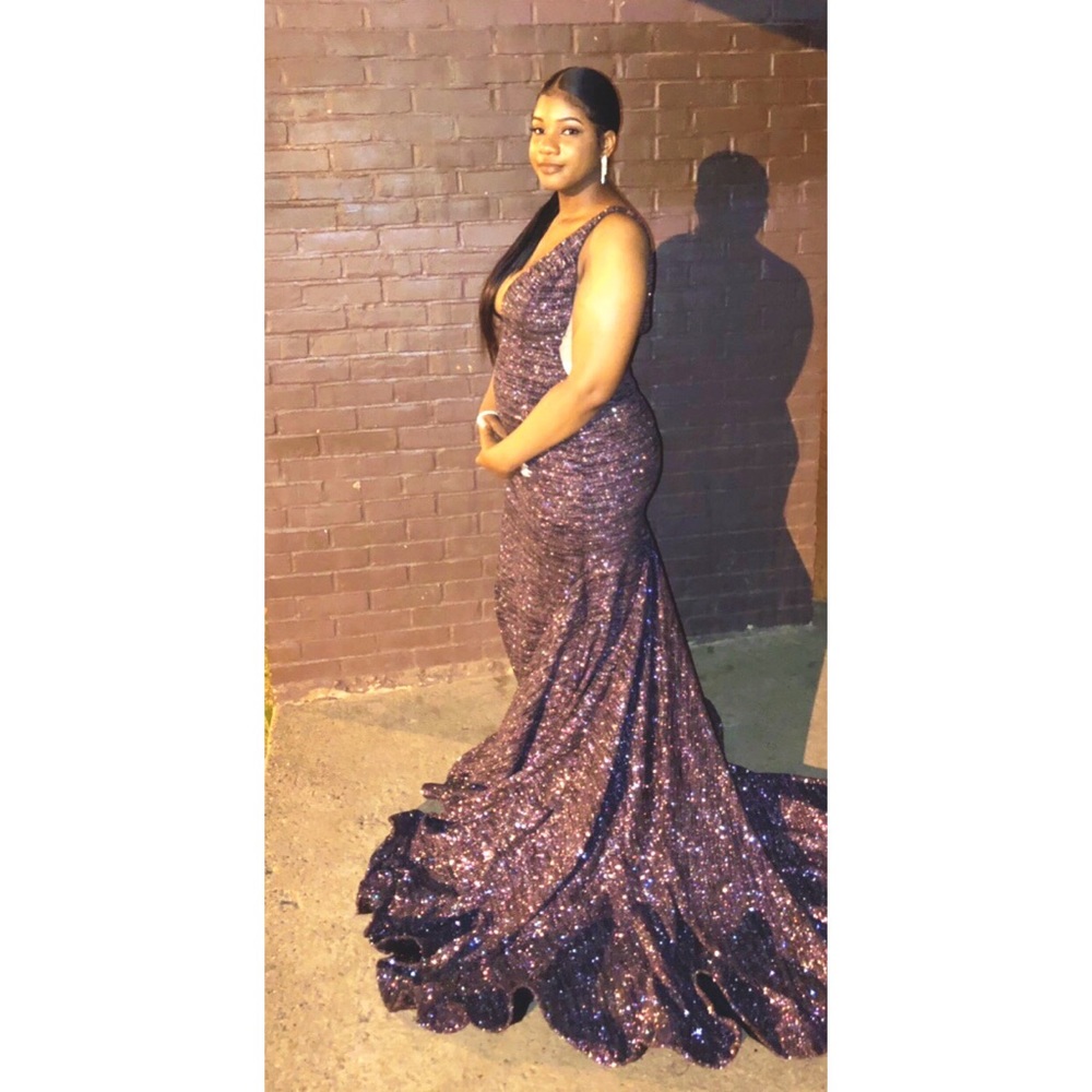 Multi sparkle prom dress - Picture 2 of 2